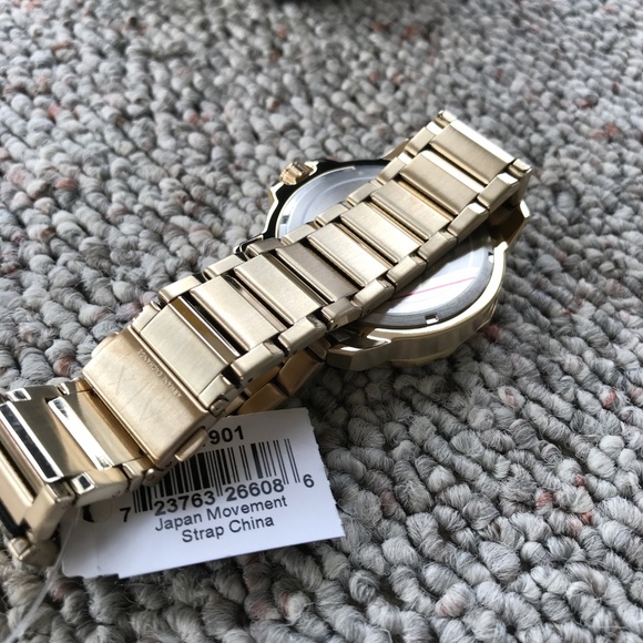 Armani Exchange Men's Ryder Gold Plated 45mm Watch - Picture 7 of 8